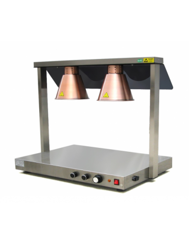 Piano Caldo da Banco LH2 con 2 Lampade Riscaldanti Infrarossi