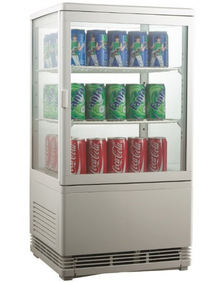 Frigo Vetrina Verticale 4 Lati Vetro Luce Led - AK58EB
