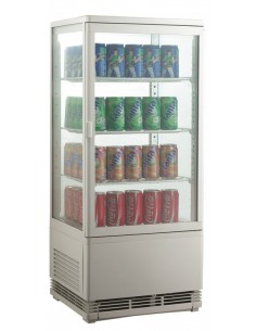 Frigo Vetrina Esterno Bianco 3 Ripiani Cap. 78 Lt - AK78EB