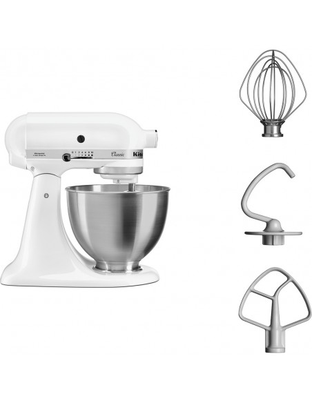 Impastatrice Planetaria KitchenAid Classic Bianca Capacità Ciotola 4Lt
