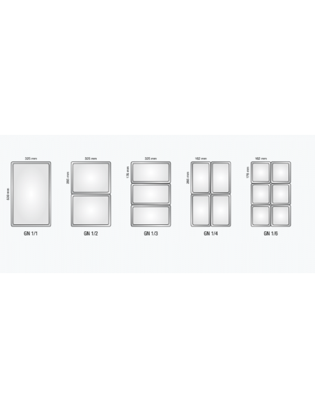 Vetrina Refrigerata Porta Ingredienti 4 Gastronorm - AK12438