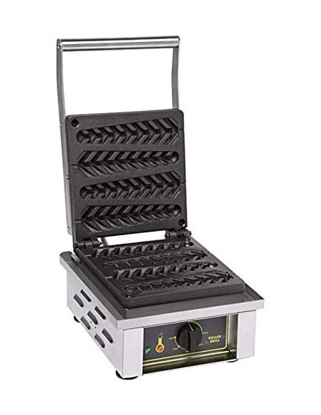 Piastra Elettrica Waffle con Stecco - Cottura 4 Waffle - GES23