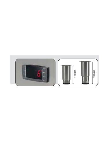 Congelatore Verticale Ventilato GN2/1Digitale - AK654BTG