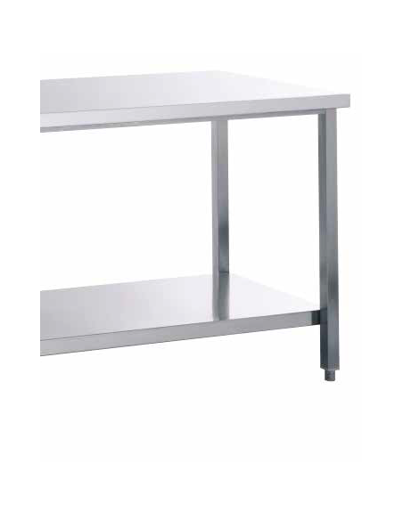 Tavolo Acciaio Inox - Ripiano Inferiore - Dim: 160x60x85h - TDL166VT