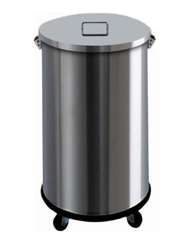 Pattumiera con Ruote - 63 lt - Diametro 39x60 h - AV4671