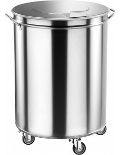 Portarifiuti AV4669 Carrellato Inox Diametro 46x70h cm
