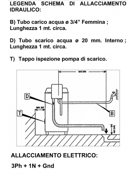 Lavaverdure e Centrifuga Elettrica Lavaggio Ciclo 4 Kg - LAV