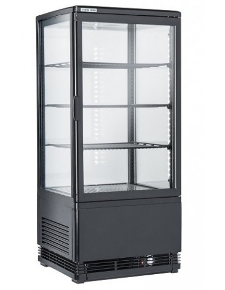 Vetrina Refrigerata Ventilata 4 Lati Vetro Capacità 78 Lt - RC78B