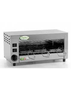 Tostiera elettrica Q6 Acciaio Inox con 3 Pinze Potenza 1900W