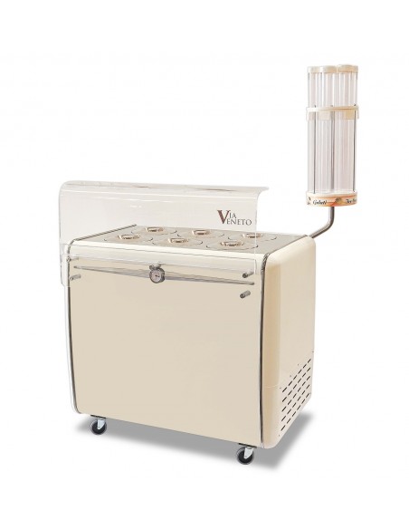Vetrina Gelato Mantecato 4 Carapine + Riserva - VIAVENETO4C