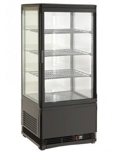 Frigo Vetrina Verticale 4 Lati Vetro - 3 Griglie - AK78EBN
