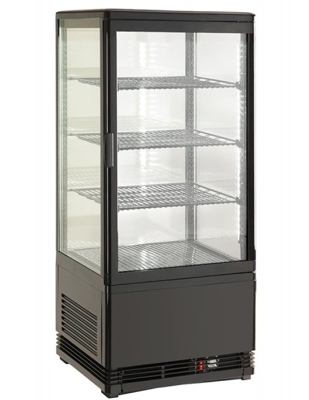 Frigo Vetrina Verticale 4 Lati Vetro - 3 Griglie - AK78EBN