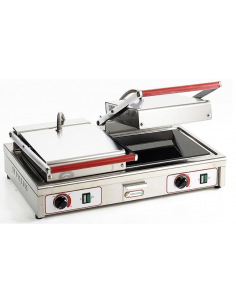 Piastra Toast Doppia Vetroceramica - Piastra Liscia-Rigato - PDV3020LR