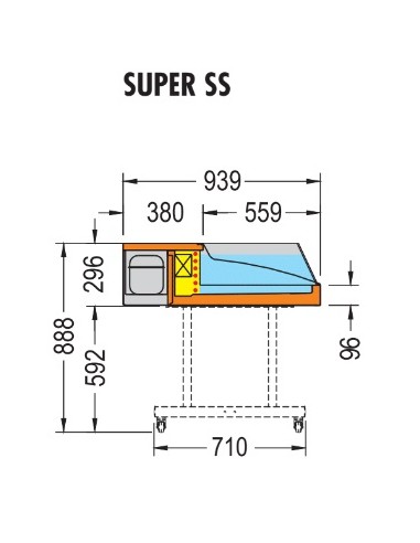 Vetrina Refrigerata per Salumi e Gastronomia - SUPER1500SS