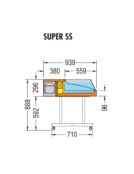Vetrina Refrigerata per Salumi e Gastronomia - SUPER1500SS