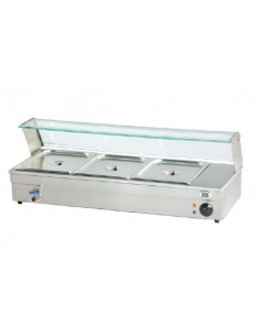 Espositore da Banco Bagnomaria BM103 Rubinetto 3 Vasche GN 1/2
