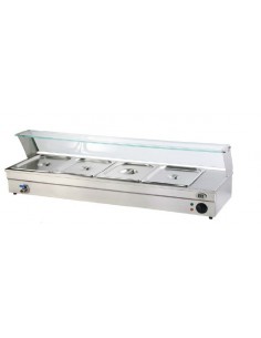 Vetrina da Banco Bagnomaria Rubinetto 4 Vasche GN 1/2 - BM104