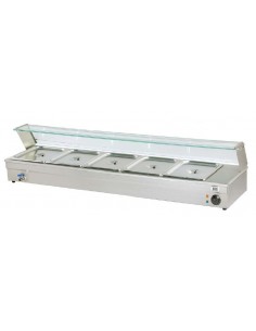 Bagnomaria da Banco BM105 Rubinetto di Scarico Capacità 5 GN 1/2