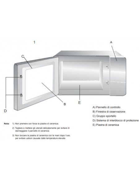 Microonde Comandi Digitali Capacità 25 Lt - MO1000
