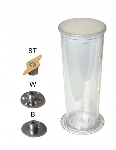 Coltello a 2 Lame con 2 Dischetti e Caraffa 1 Lt Serie Mini 220W