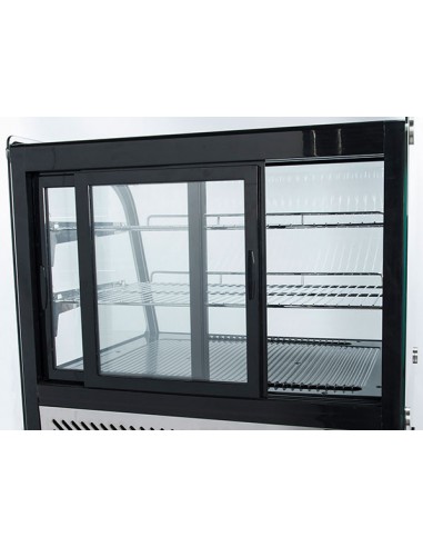 Vetrina Refrigerata da Banco RC120 Nera Capacità 120 Lt