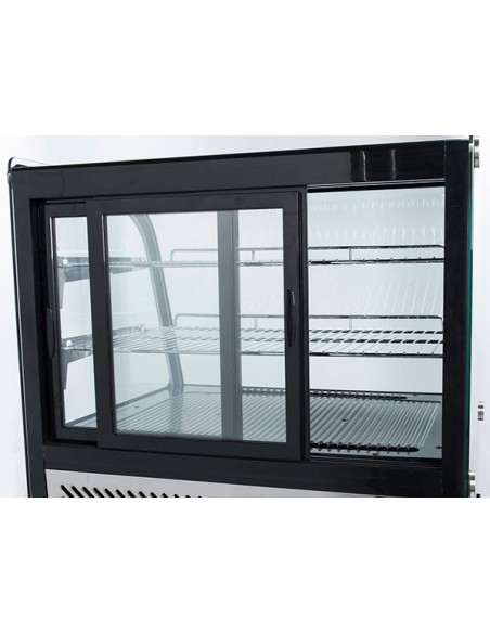 Vetrina Refrigerata da Banco RC120 Nera Capacità 120 Lt