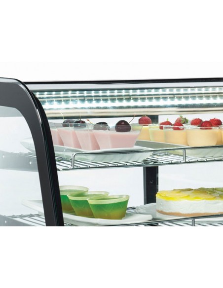 Vetrina Refrigerata da Banco RC120 Nera Capacità 120 Lt