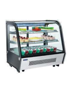 Vetrina Refrigerata da Banco RC120 Nera Capacità 120 Lt