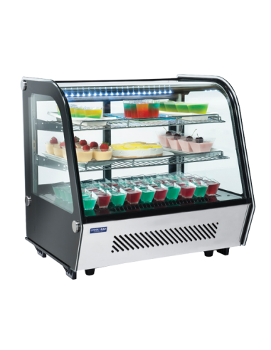 Vetrina Refrigerata da Banco RC120 Nera Capacità 120 Lt