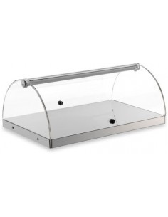 Vetrina Neutra da Banco Acciaio Inox 1 Ripiano - BN51