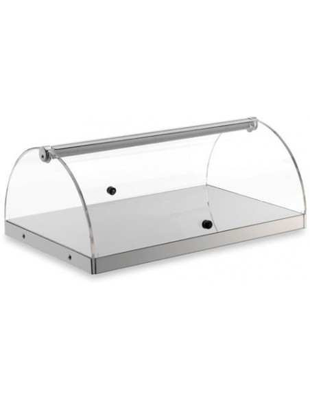 Vetrina Neutra da Banco Acciaio Inox 1 Ripiano - BN51