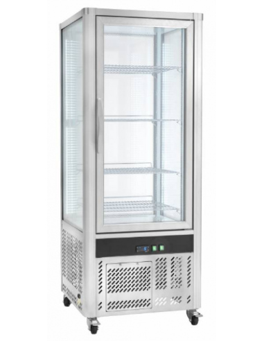 Vetrina Refrigerata Verticale Pasticceria - 4 Lati Espositivi - AK410PR