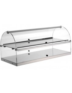 Vetrina Neutra da banco per Cornetti Biscotti 2 Ripiani - BN82