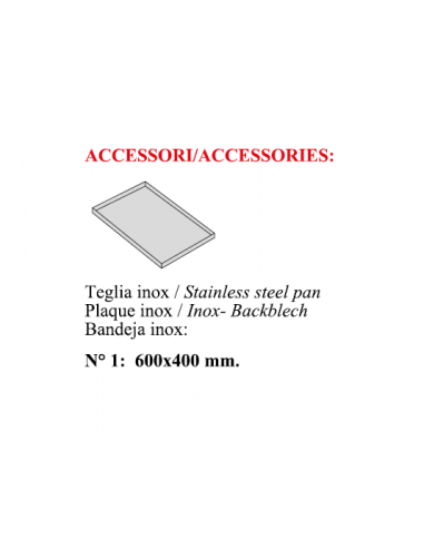 Vasca da Incasso Pasticceria - Piano Inox 61x165 cm - ARMONIA64/4