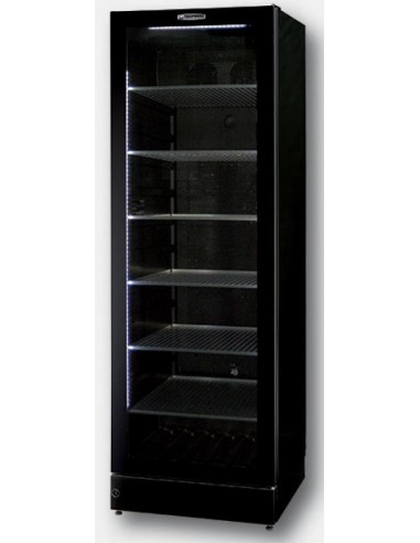 Frigorifero Verticale Bibite Nero con Serratura Capacità 368Lt