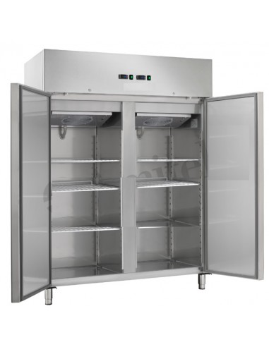 Armadio Frigo GN2/1 Acciaio Inox 2 Temperature - AK1200DTV