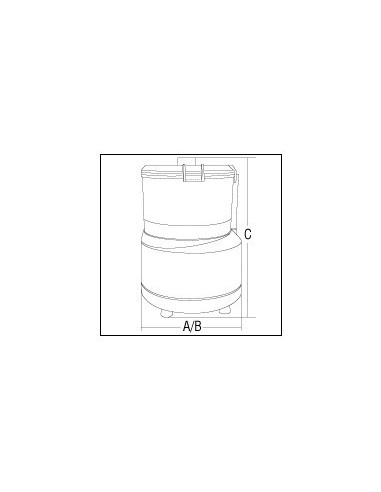 Cutter Cucina Elettrico Vasca 3 Lt in Abs Termoresistente - C3