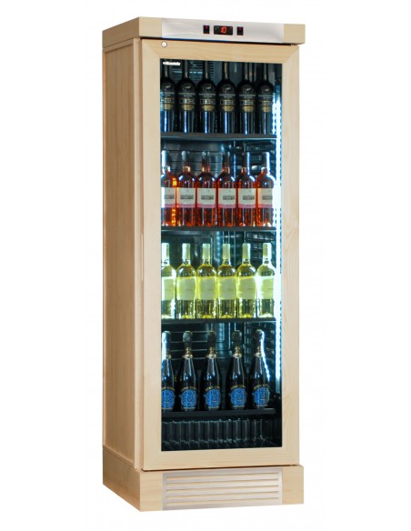 Frigo per Vino Verticale in Legno Porta Vetro - CLW420LNATURAL