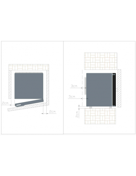 Minibar Hotel Stark 30 Litri – Porta Pannellata Reversibile, Silenzioso e a Basso Consumo