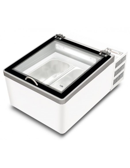 Congelatore da Banco per Vaschette Gelato Dimensione 505x759x383h mm