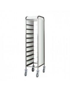 Carrello Portavassoi Pannello Bianco 10 Vassoi GN1/1- CA1450P