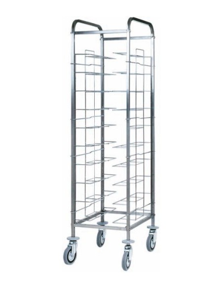 Carrello Portavassoi Universali per 10 Vassoi - Guide a Filo - CA1455