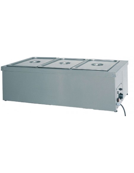 Vasca Calda con Resistenza (senza acqua) - Capacità 3xGN 1/1 - BMS1785