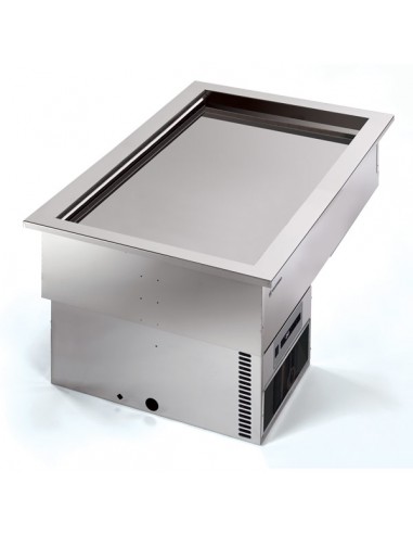 Vasca Refrigerata da Incasso Pasticceria Piano Inox 60x120 cm