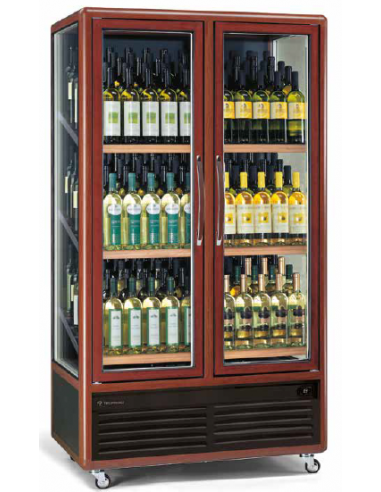Vetrina Legno per Vino - 3 Temperature - ENOTEC6813TV