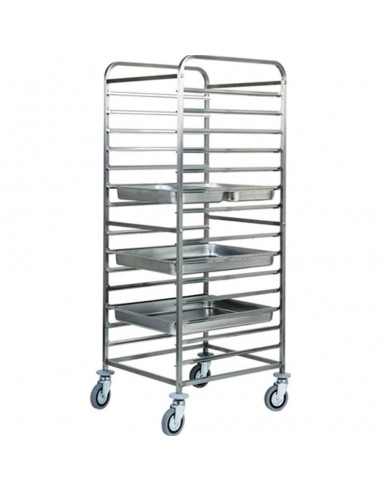 Carrello Porta Teglie Inox - Capacità 28 GN1/1,14 GN2/1 - CA1476