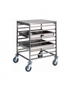 Carrello Portateglie Acciaio Inox - CA1477