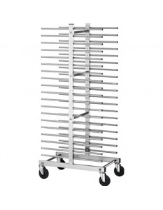 Carrello Portateglie Universale Inox - Capacità 40 Teglie - CA1480D