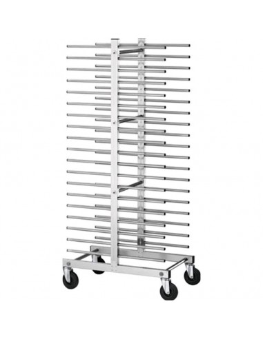 Carrello Portateglie Universale Inox - Capacità 40 Teglie - CA1480D