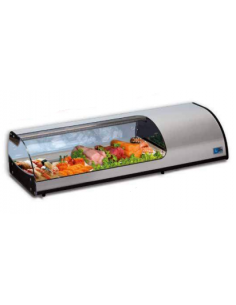 Vetrina Sushi Piano Inox Refrigerato Dimensione 705x325 mm